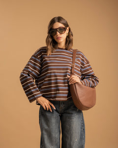 Maglia in cotone a righe AMOUR - H69780