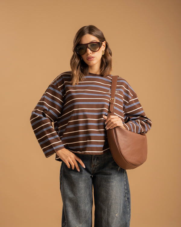 Maglia in cotone a righe AMOUR - H69780