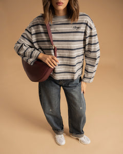 Maglia in cotone a righe AMOUR - H69780