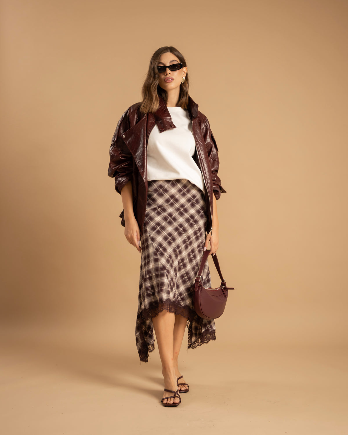 Gonna tartan e pizzo - NY5005