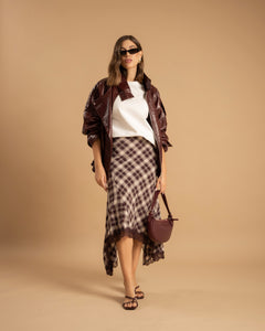 Gonna tartan e pizzo - NY5005