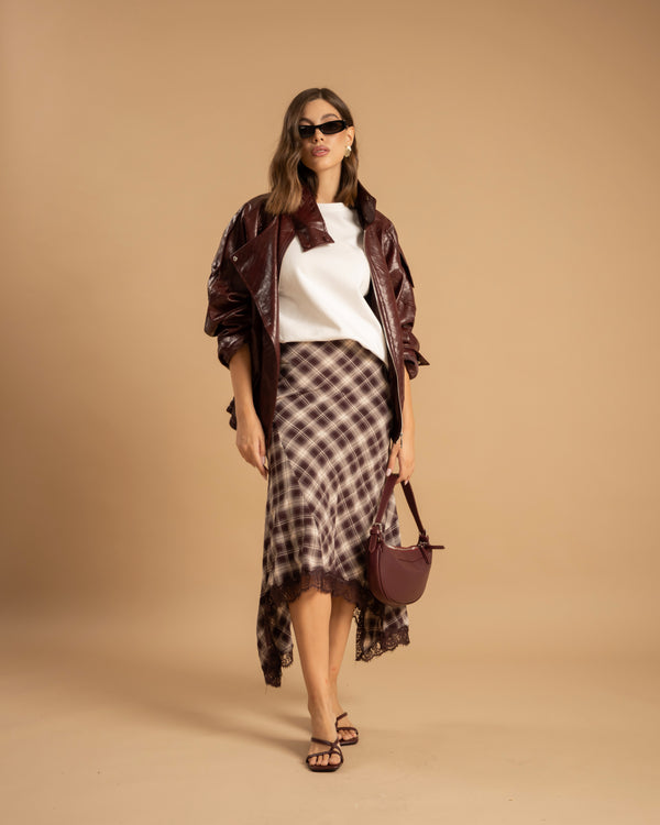Gonna tartan e pizzo - NY5005