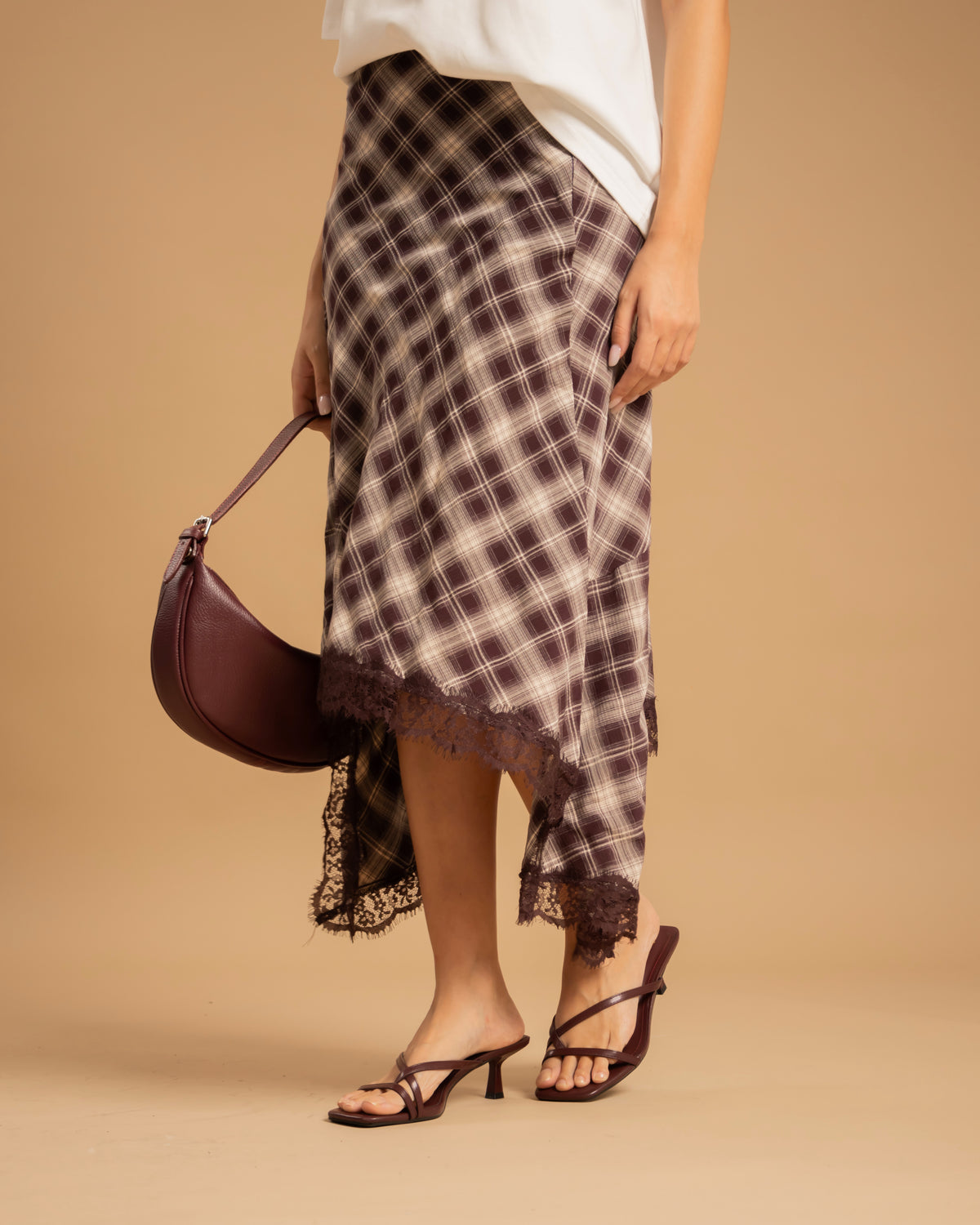 Gonna tartan e pizzo - NY5005