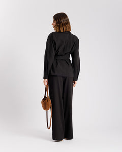 Coord set con camicia da annodare - PF531