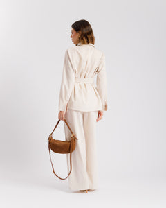 Coord set con camicia da annodare - PF531