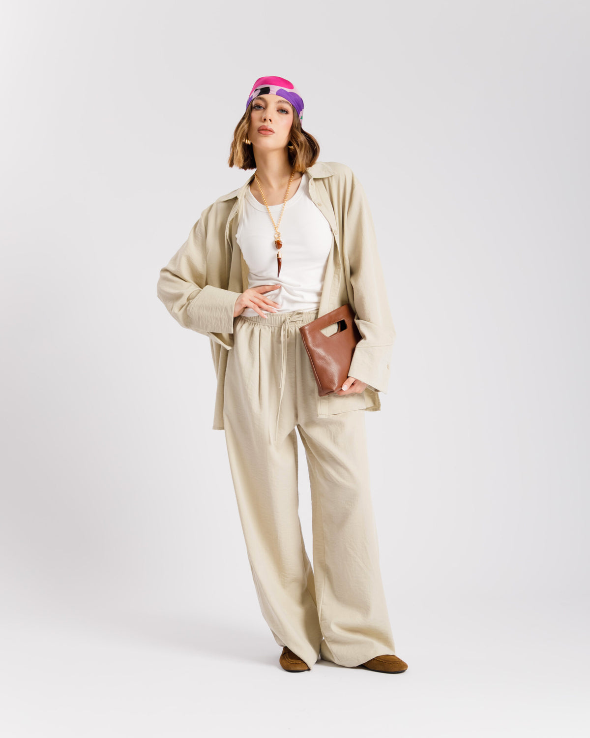 Coord set con camicia e fusciacca - PF479