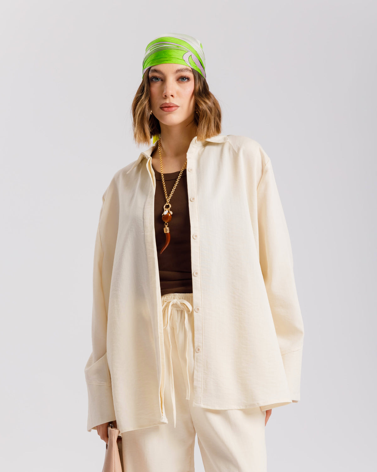 Coord set con camicia e fusciacca - PF479