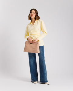 Camicia in cotone con incrocio - PF556 slcb