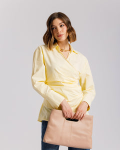 Camicia in cotone con incrocio - PF556 slcb