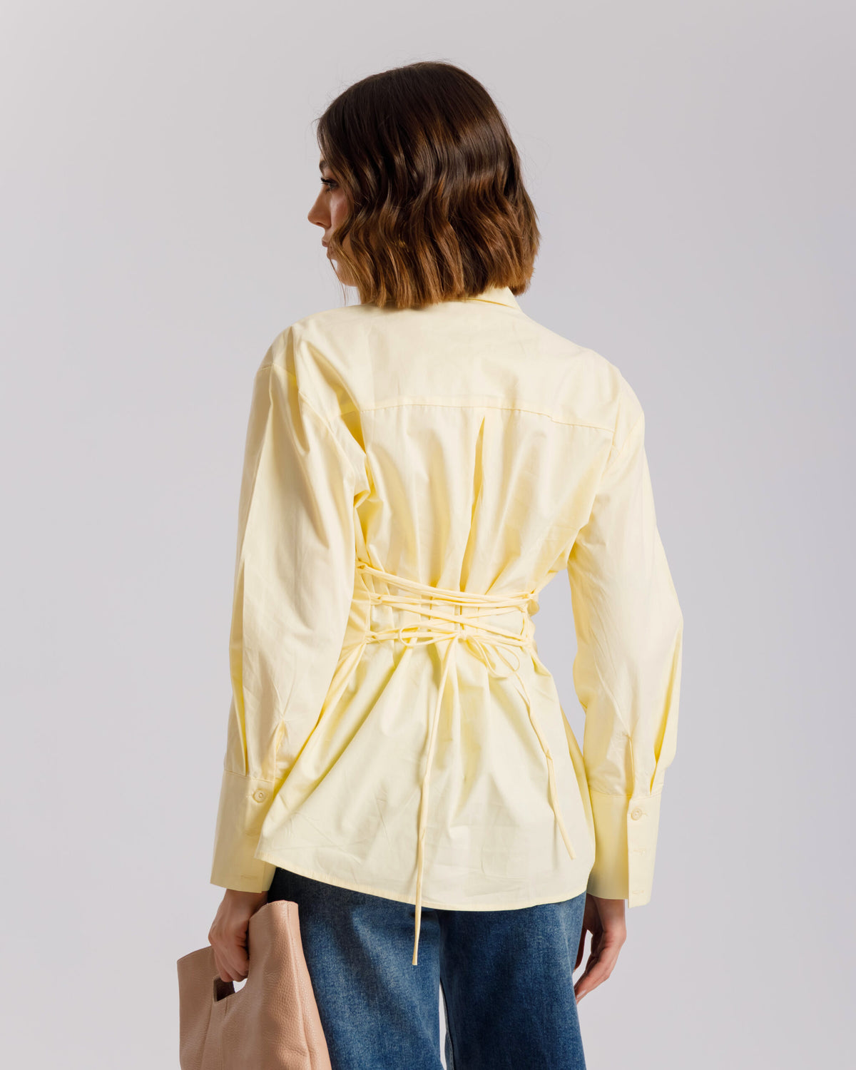 Camicia in cotone con incrocio - PF556 slcb