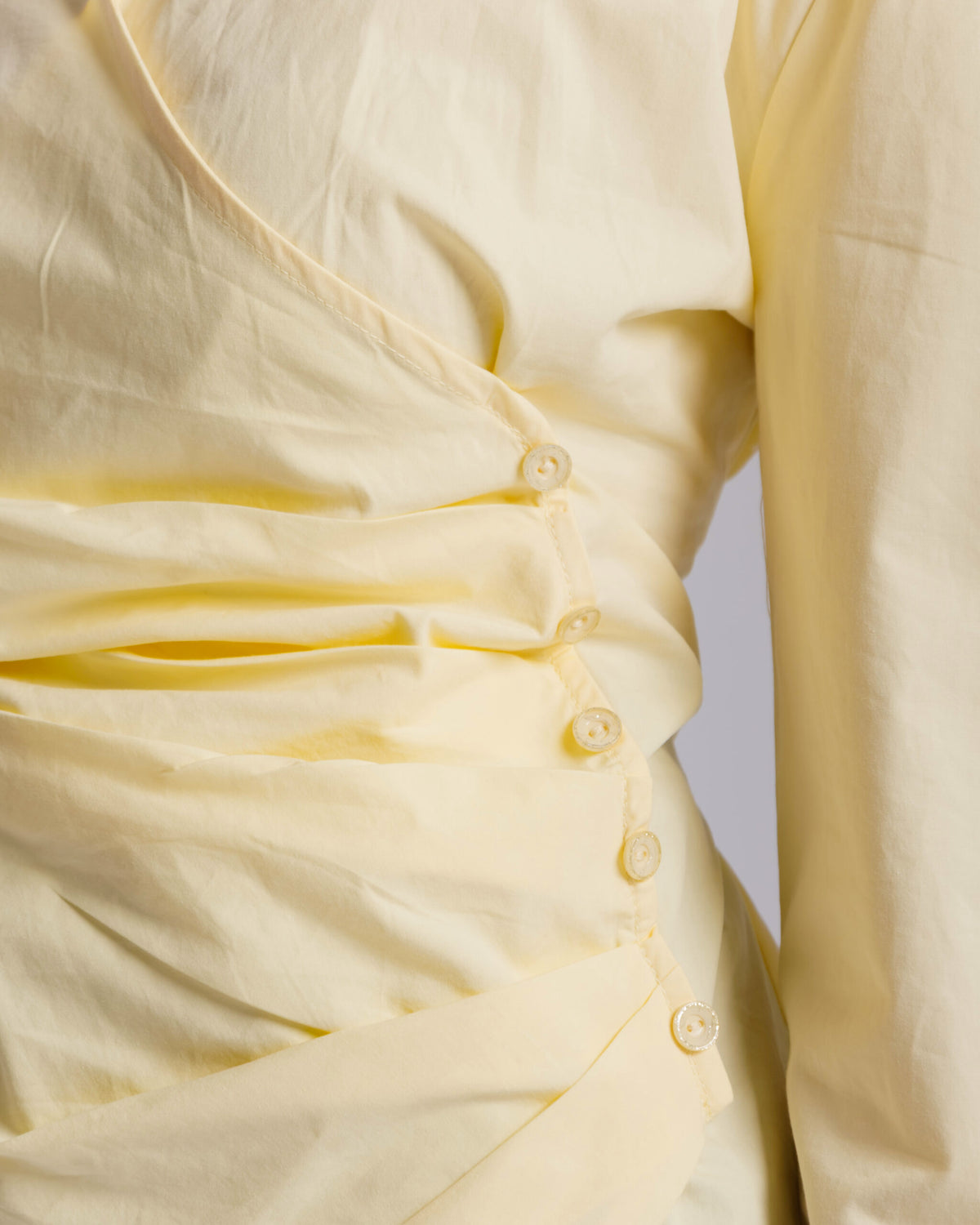 Camicia in cotone con incrocio - PF556 slcb