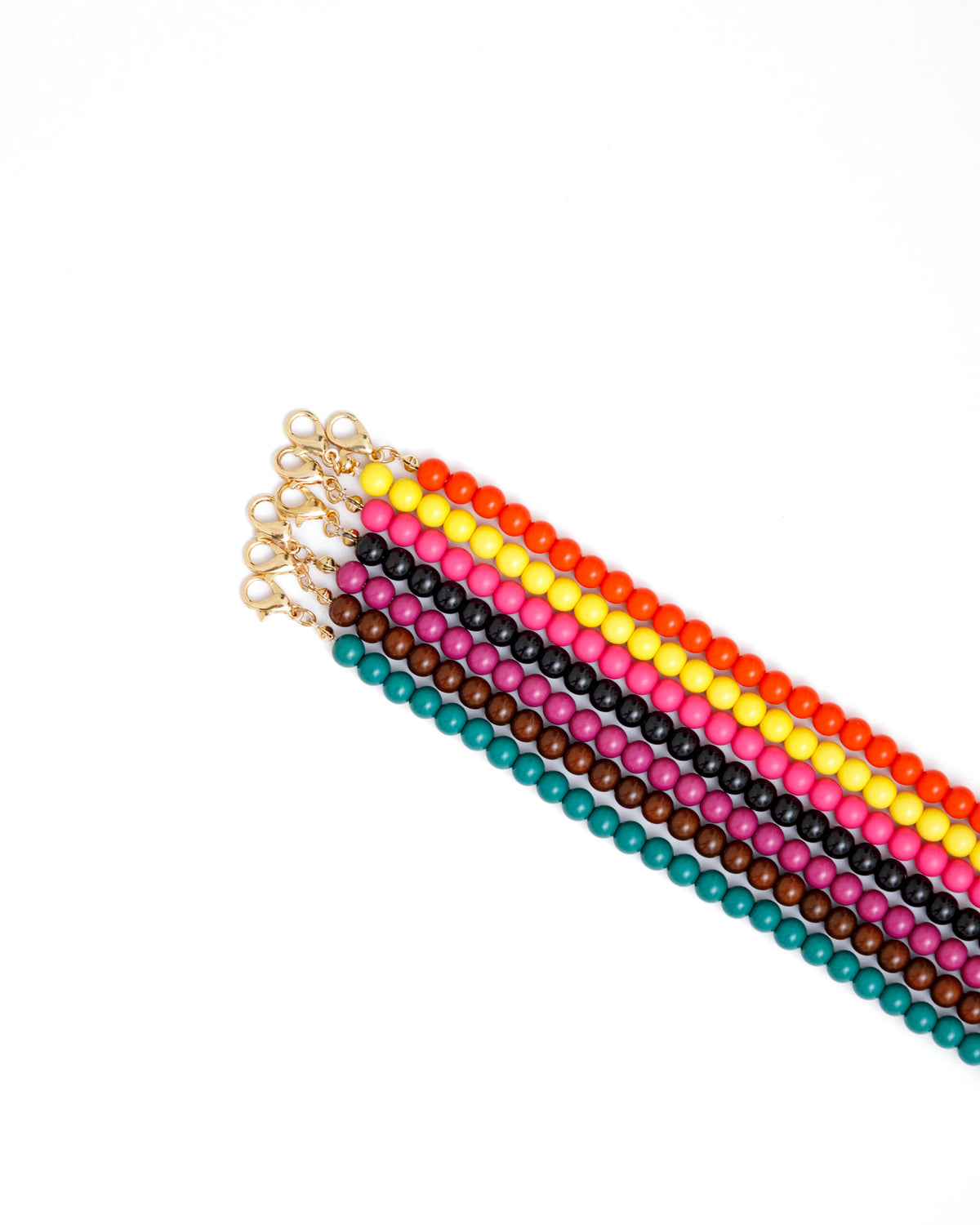 Collana con perline colorate - L292