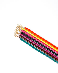 Collana con perline colorate - L292
