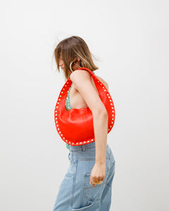 Borsa in pelle SELENA arancio - LOVING BAGS