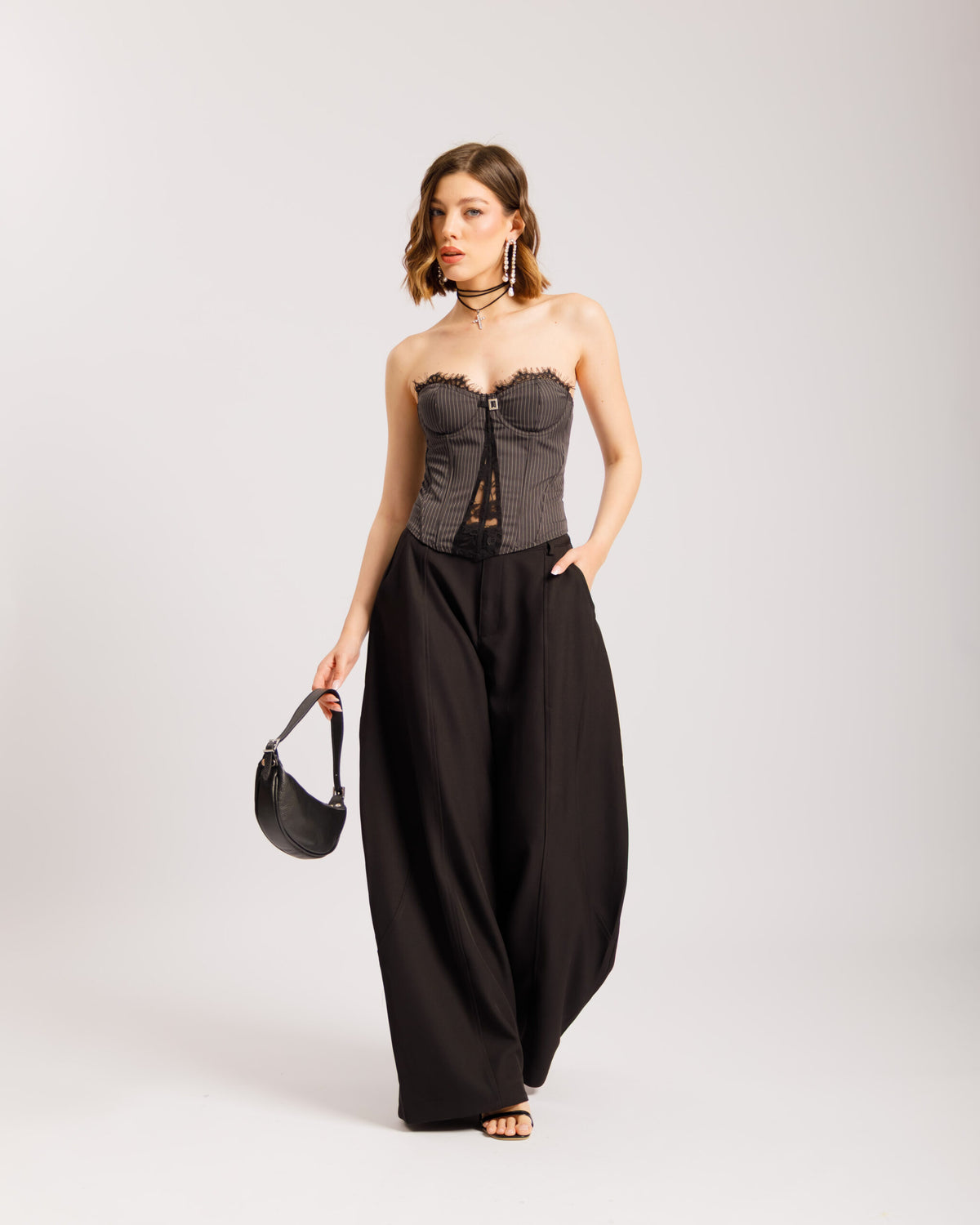 Pantaloni ampi - 12825