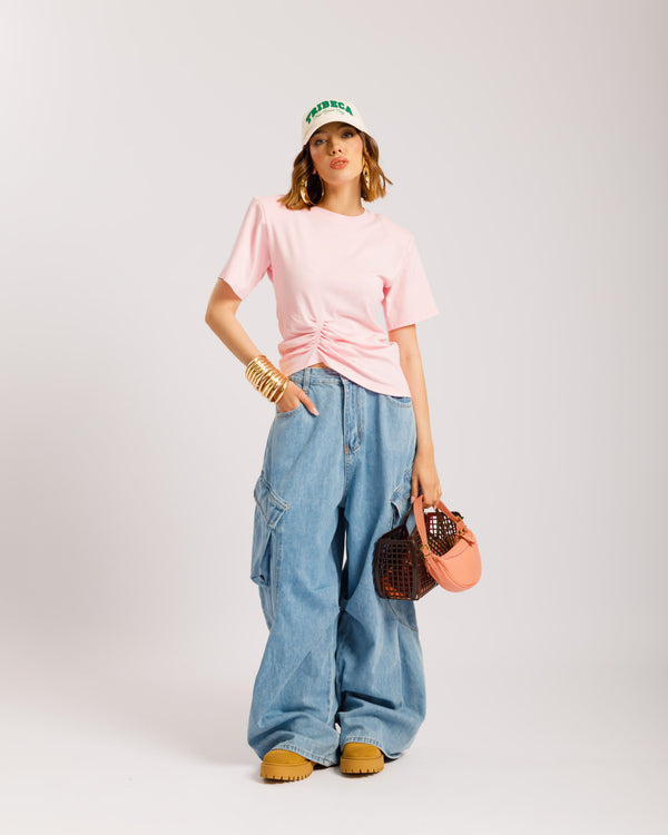 Jeans baggy cargo - P13203