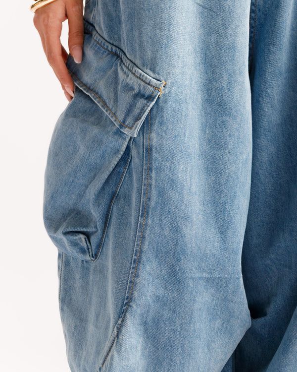 Jeans baggy cargo - P13203
