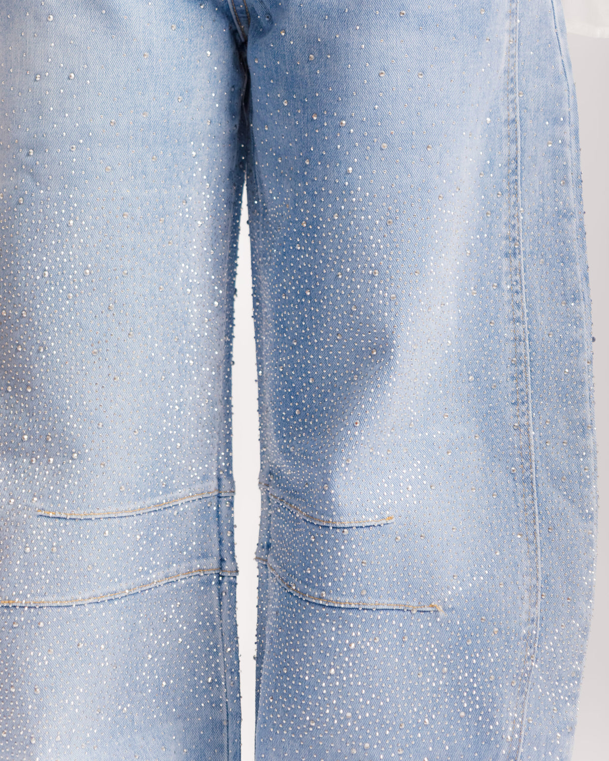 Jeans barrel strass - 8813