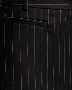Minigonna gessata con patta -  N13633 slct