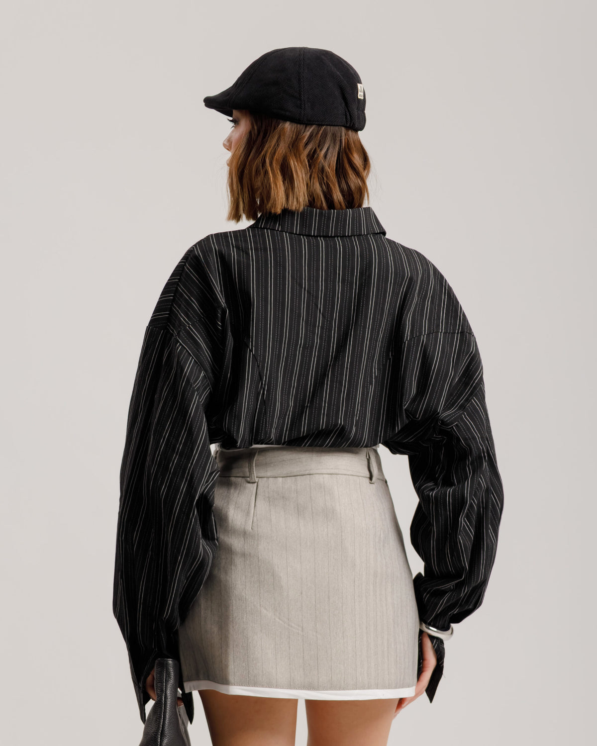 Camicia a righe con stringhe - H13586