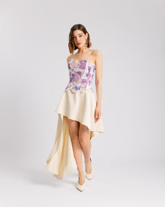 Corsetto in pizzo sfumato VIOLA - 11670
