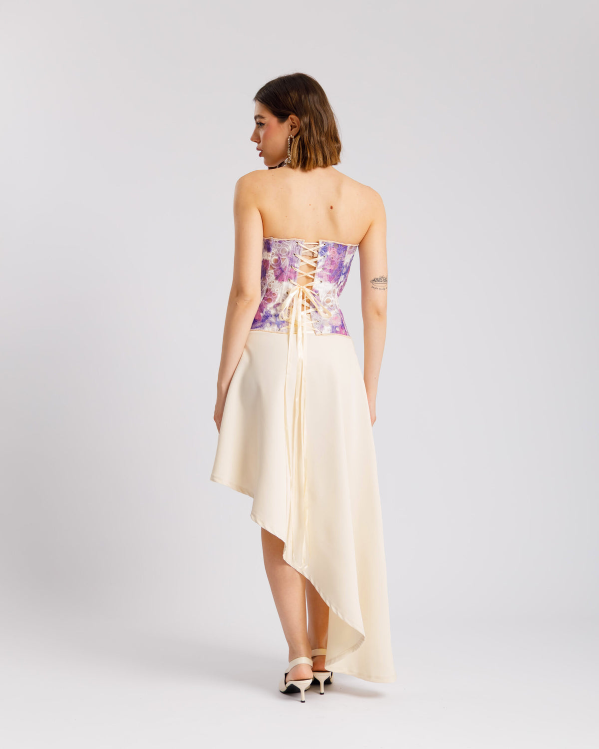 Corsetto in pizzo sfumato VIOLA - 11670