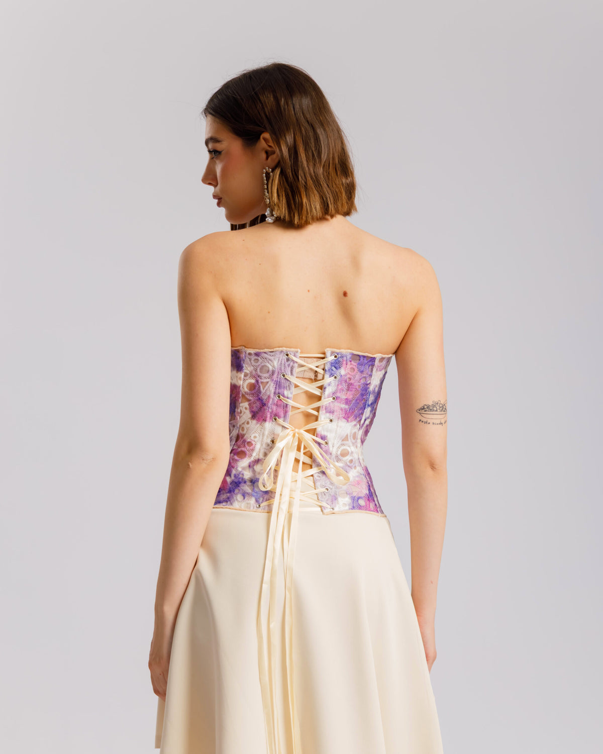 Corsetto in pizzo sfumato VIOLA - 11670