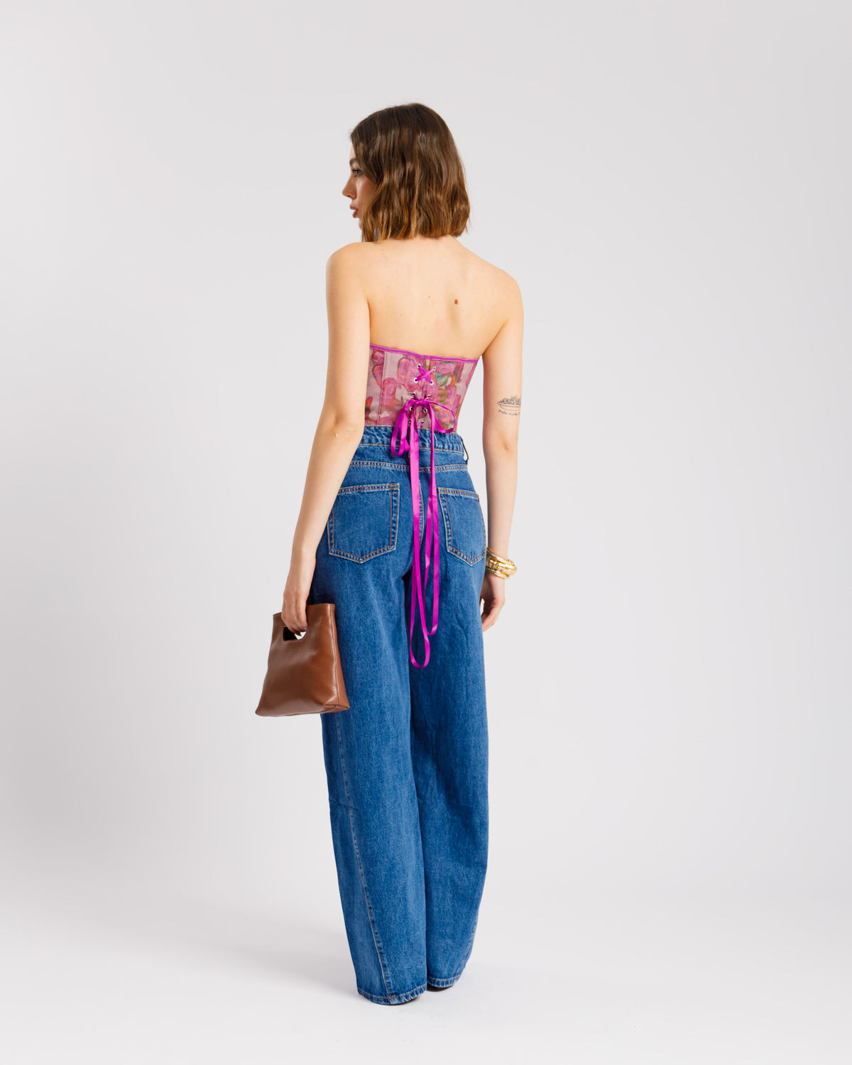 Corsetto floreale VIOLA - ST15255