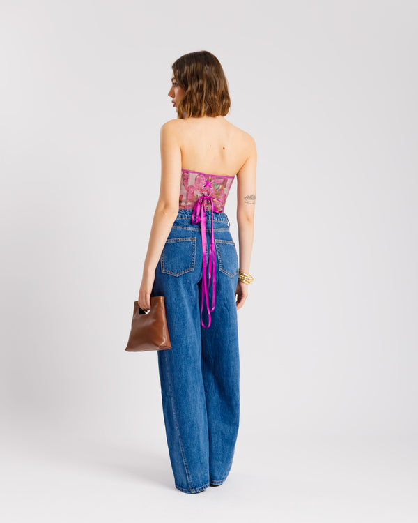 Corsetto floreale VIOLA - ST15255