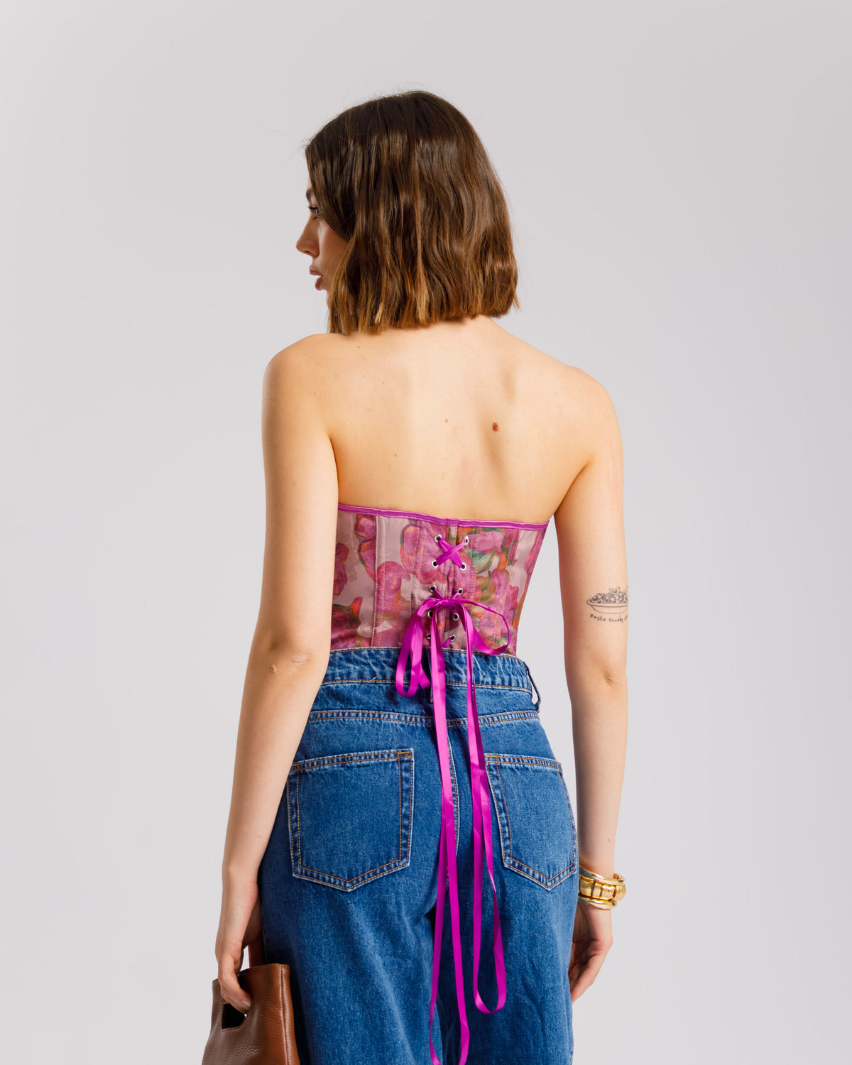 Corsetto floreale VIOLA - ST15255