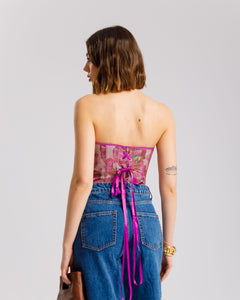 Corsetto floreale VIOLA - ST15255
