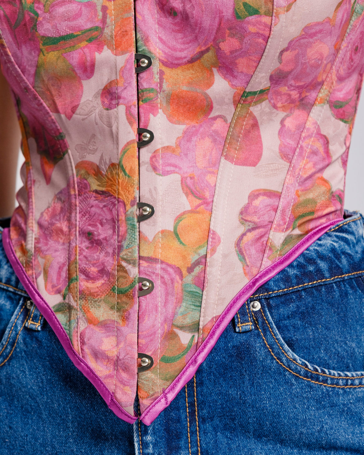 Corsetto floreale VIOLA - ST15255