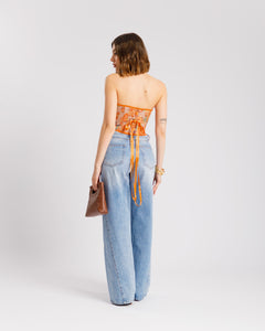 Corsetto floreale ARANCIO - ST15255
