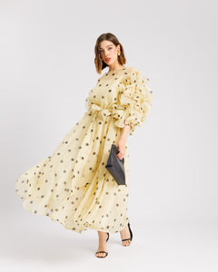 Abito in seta a pois - R13976