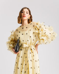 Abito in seta a pois - R13976
