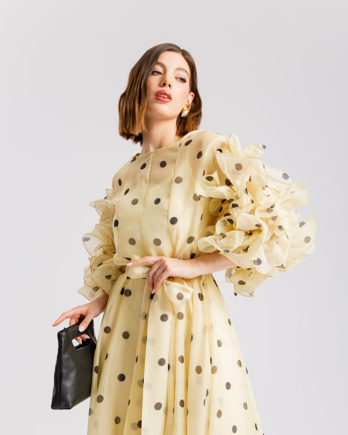 Abito in seta a pois - R13976