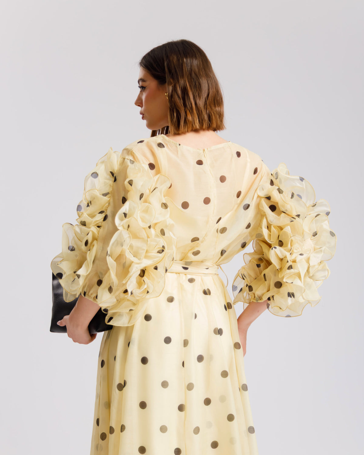 Abito in seta a pois - R13976