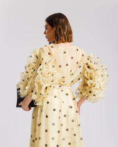 Abito in seta a pois - R13976