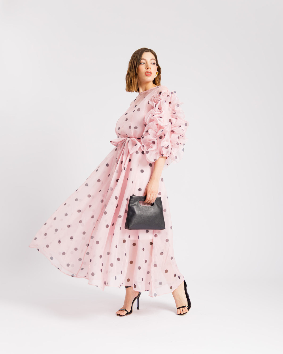 Abito in seta a pois - R13976