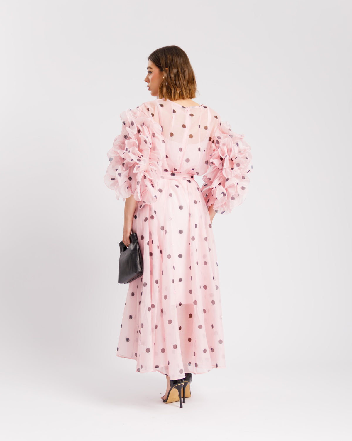 Abito in seta a pois - R13976