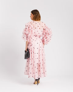 Abito in seta a pois - R13976