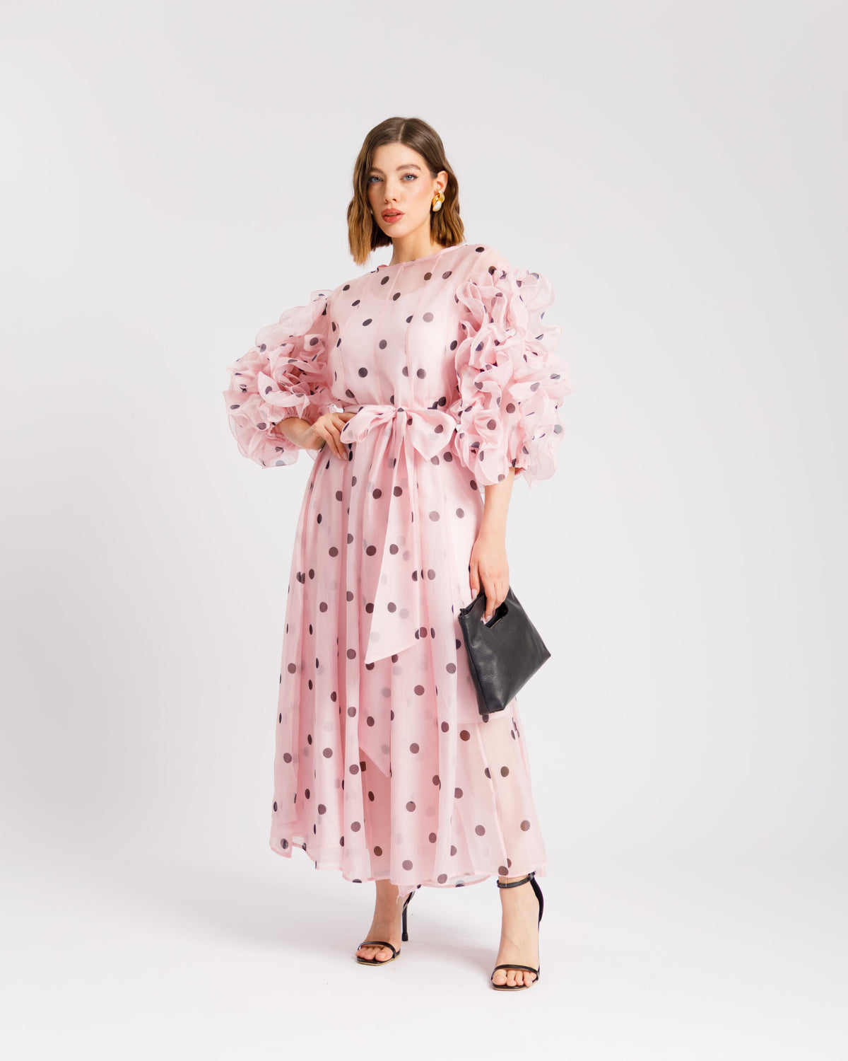 Abito in seta a pois - R13976
