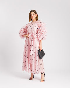 Abito in seta a pois - R13976