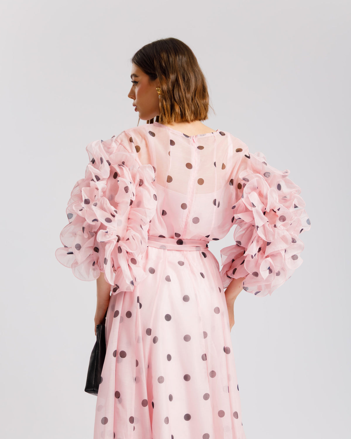 Abito in seta a pois - R13976