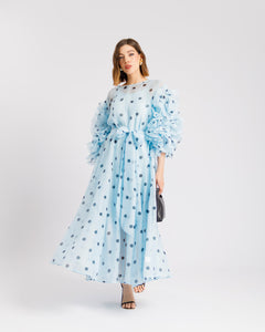 Abito in seta a pois - R13976
