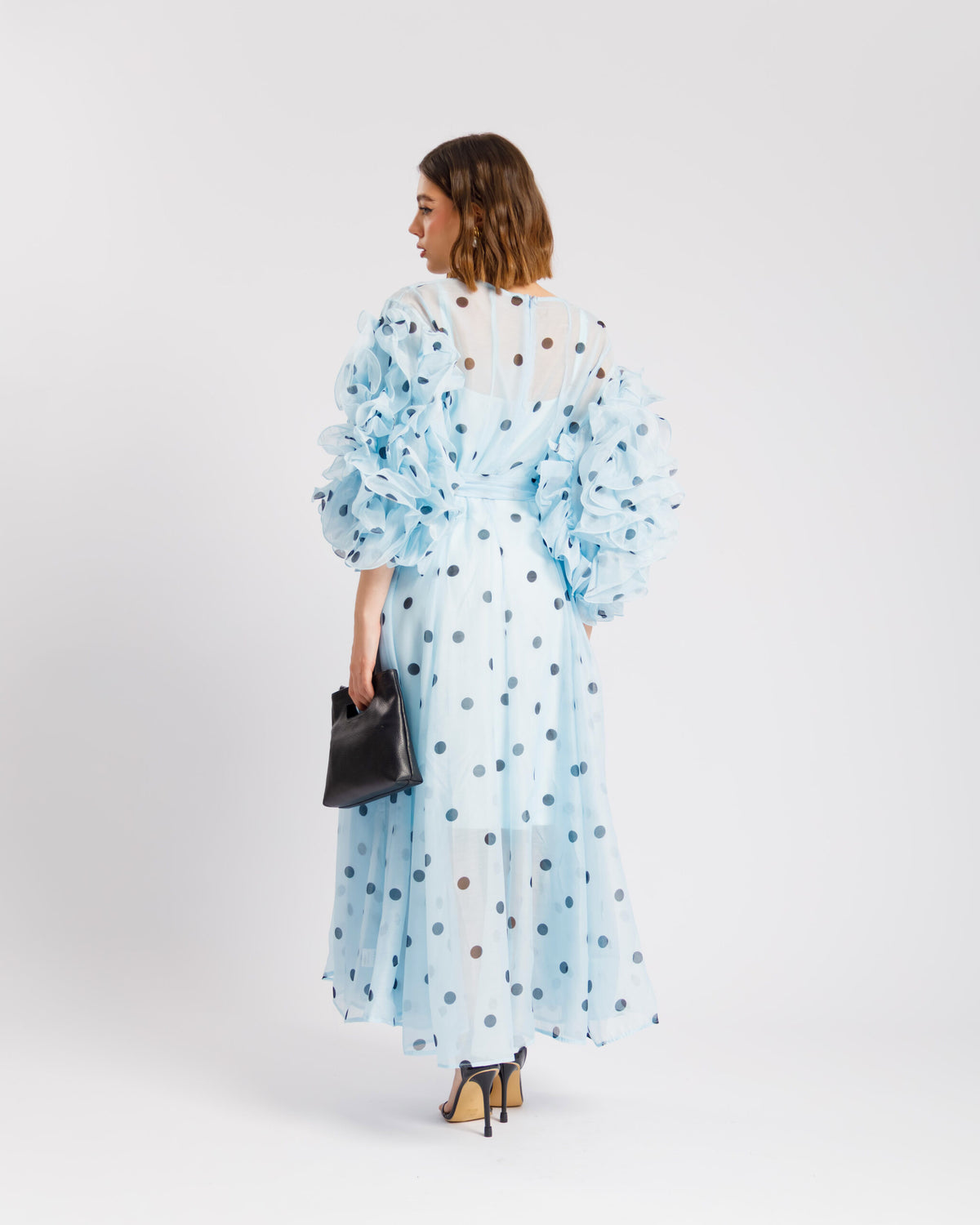 Abito in seta a pois - R13976