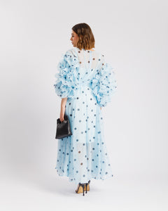 Abito in seta a pois - R13976