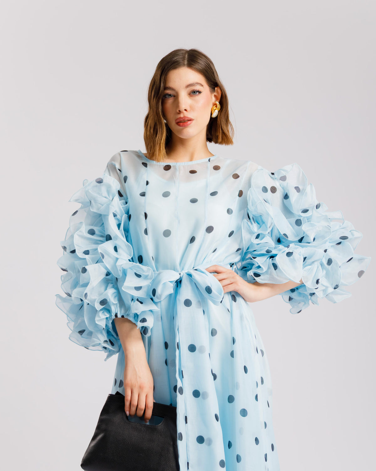 Abito in seta a pois - R13976
