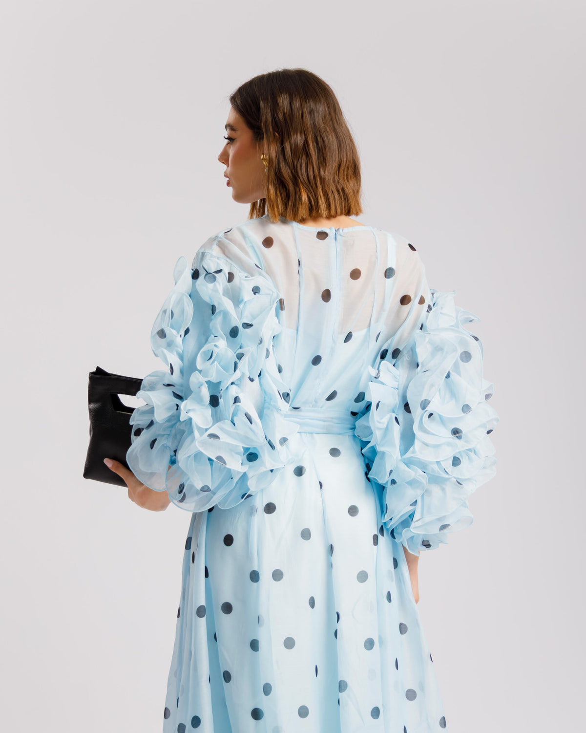 Abito in seta a pois - R13976
