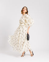 Abito in seta a pois - R13976